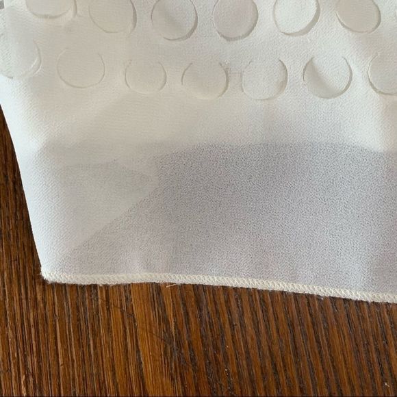 Ann Taylor Sleeveless White Circle Cut Top Small - Picture 8 of 16